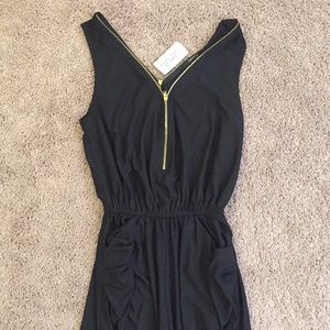 BRAND NEW Black Zip Up Jumpsuit